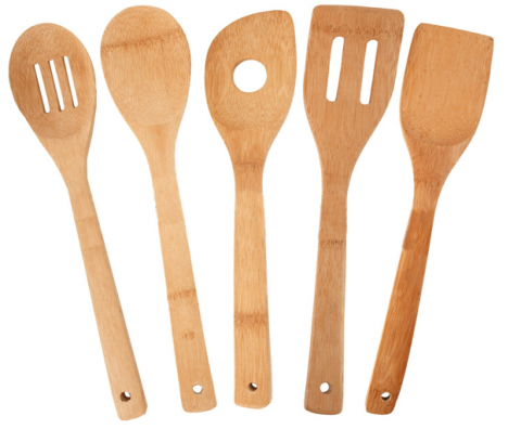 5 Piece Bamboo Utensil Set only $5.88!